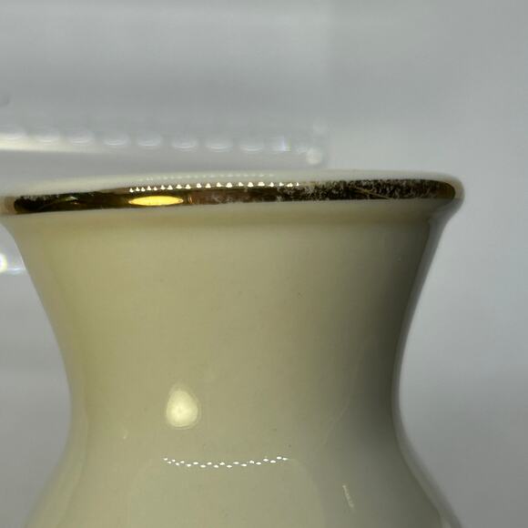 Lenox Fine China Embossed Roses Hummingbird Bud Vase 24K Gold Trim 5.75” - Picture 8 of 11